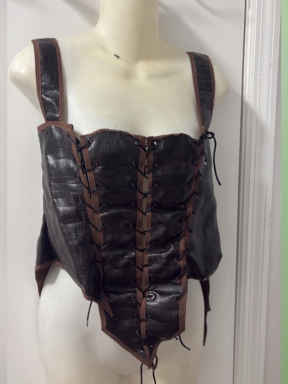 OOAK ren fest corset top larp